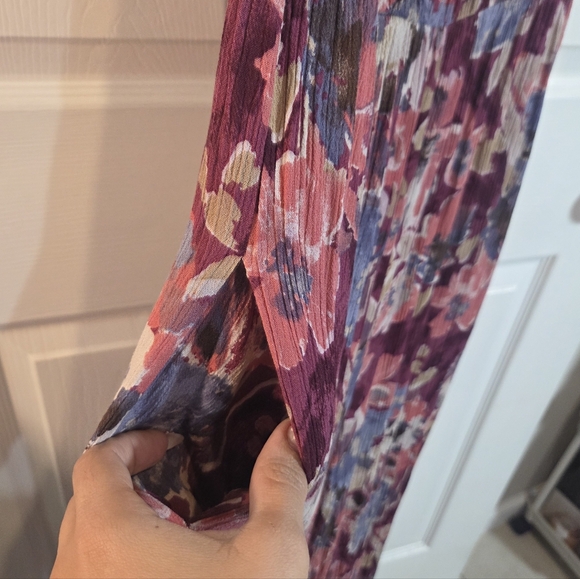 Easel Purple and Blue Floral Jumpsuit - Picture 6 of 9